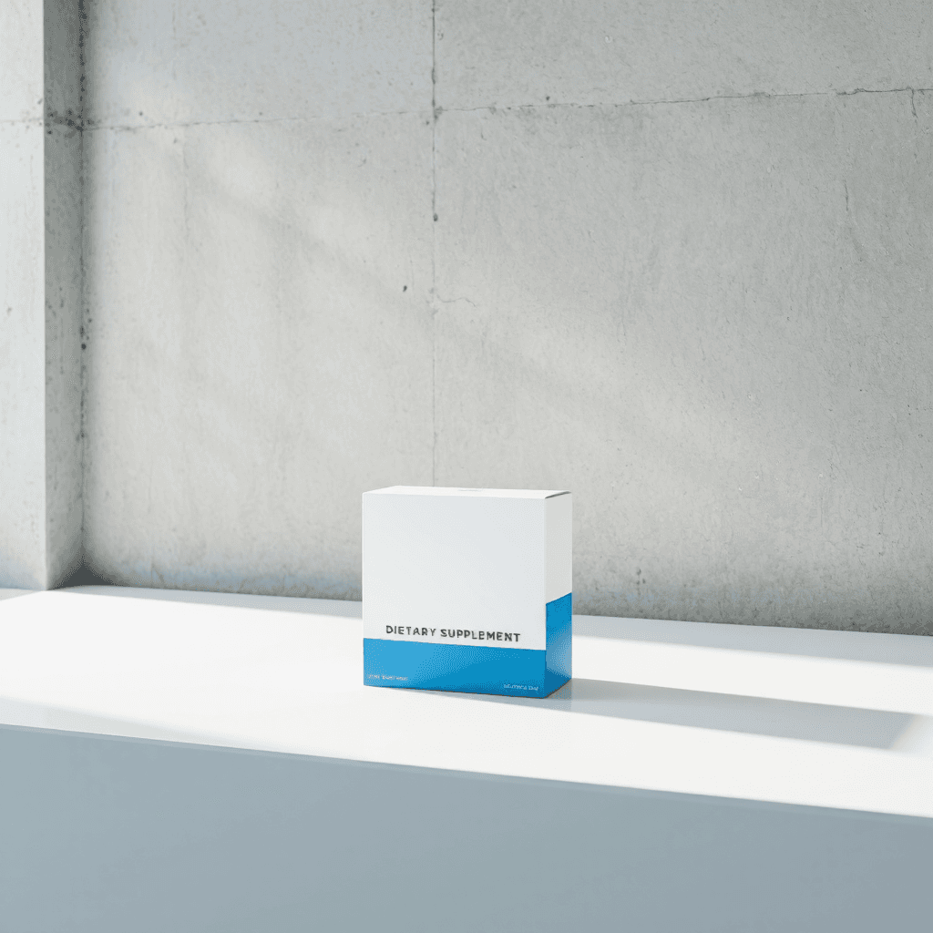 product photography of box of dietary supplement