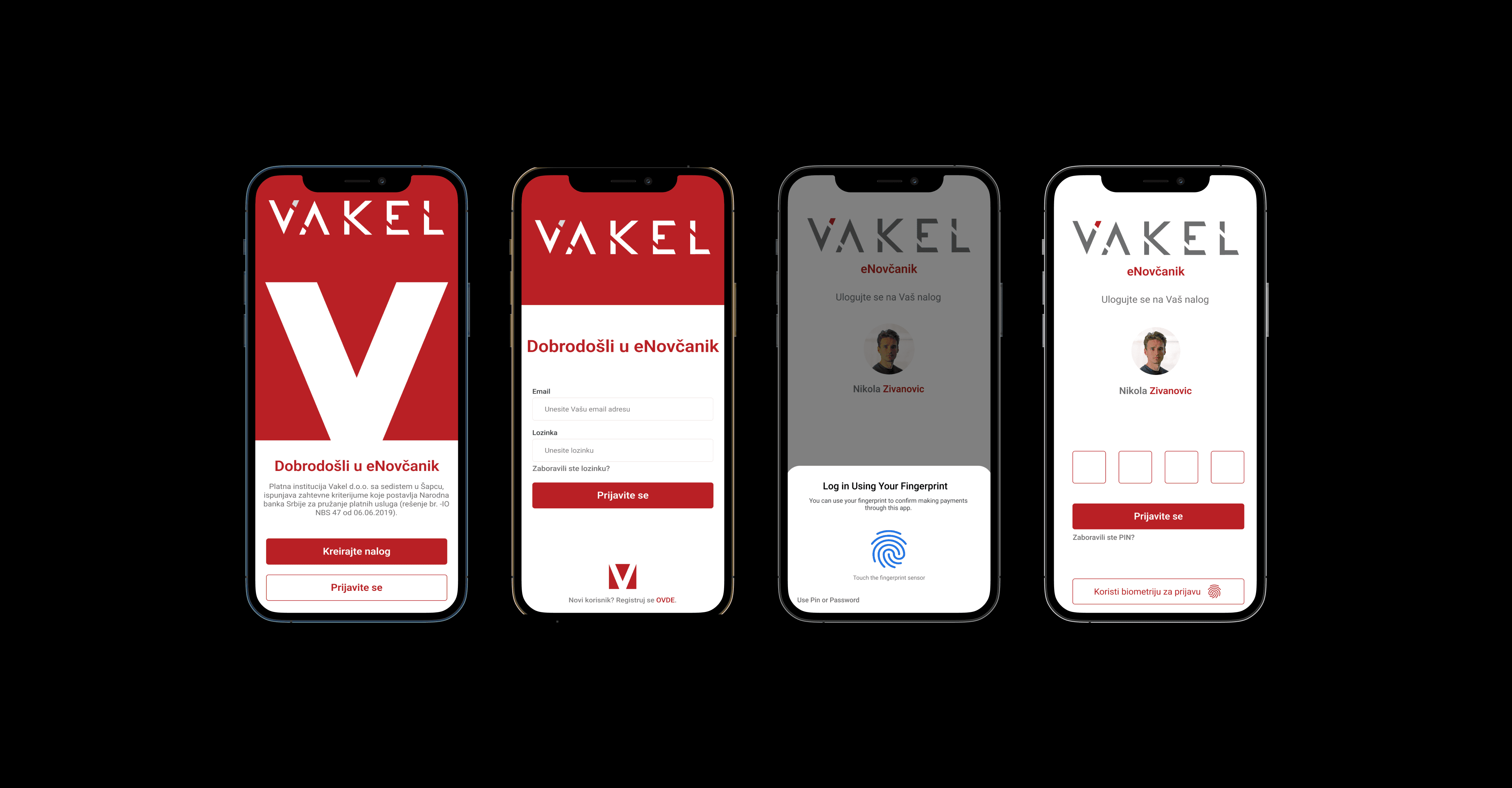 Mockup mobilne ewalet aplikacije