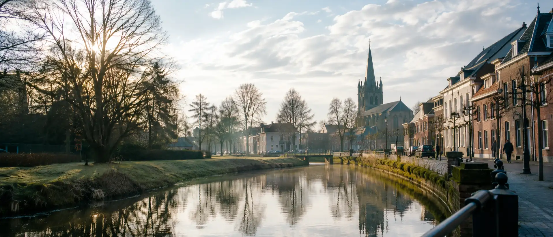 Stadtansicht aus Kreis Viersen, Symbolbild für mittelständischen Pflegemarkt im Kreis Viersen