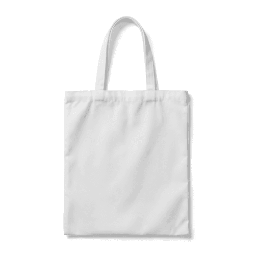 White tote bag mockup