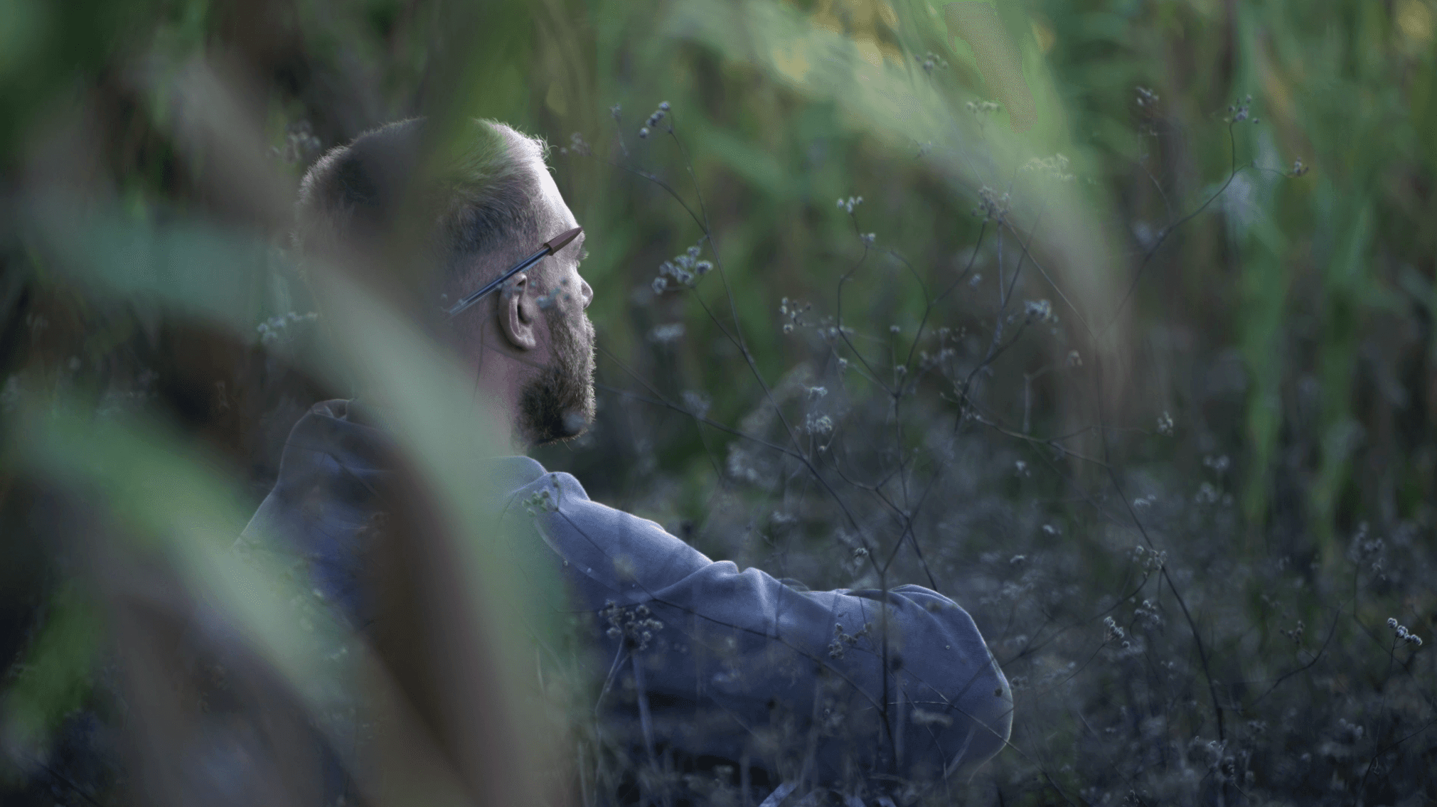 Man during vision quest