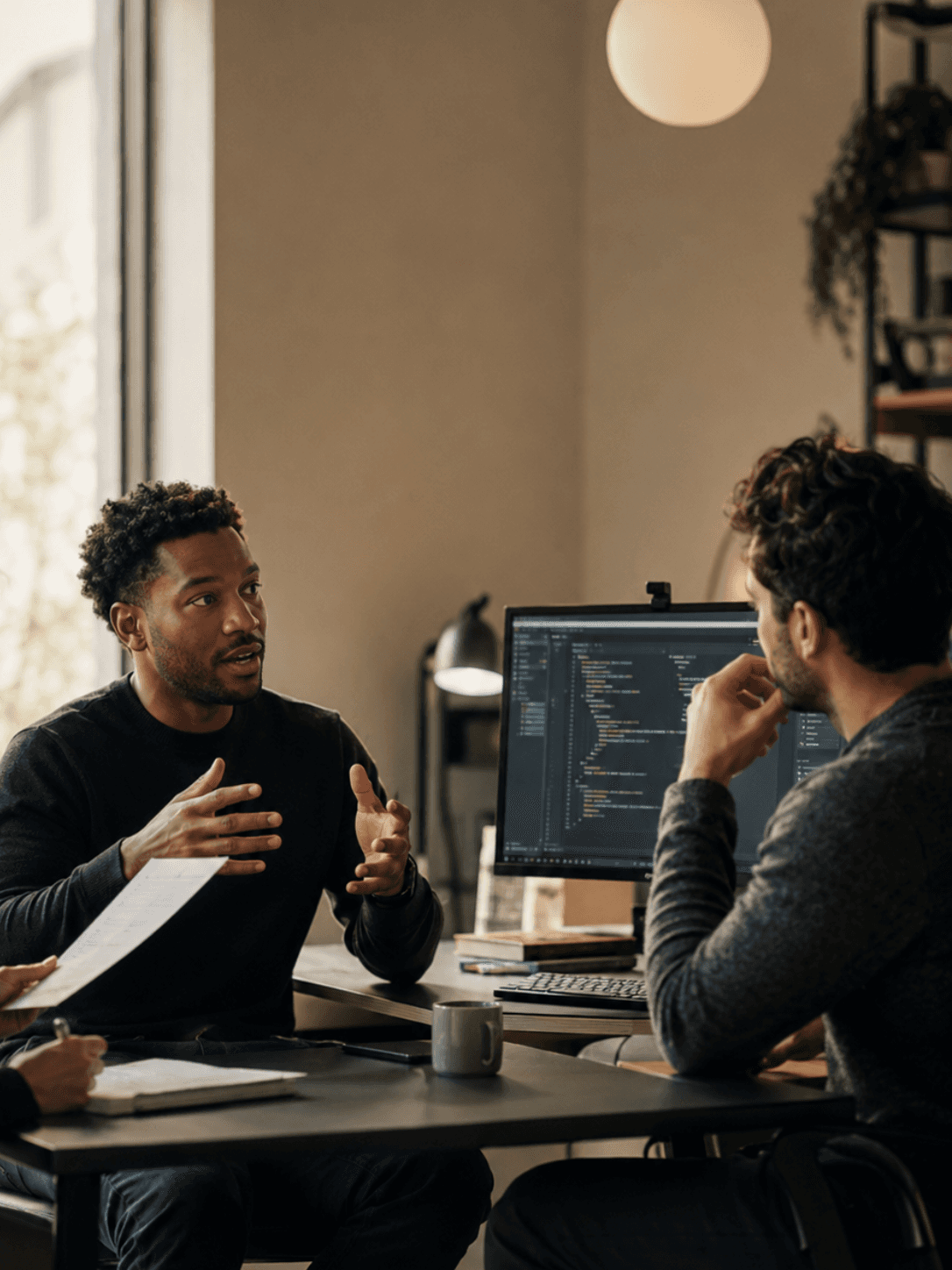 Discussion between colleague