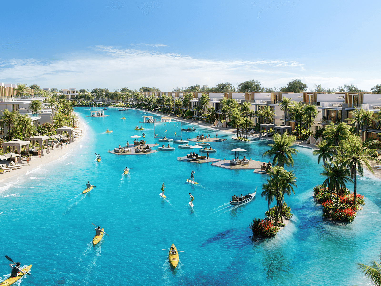 Paddling at Damac Islands Phase 2