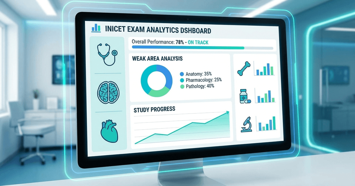 Cover: INICET Previous Year Questions: How to Turn PYQs Into Weak-Area Practice with Oncourse AI