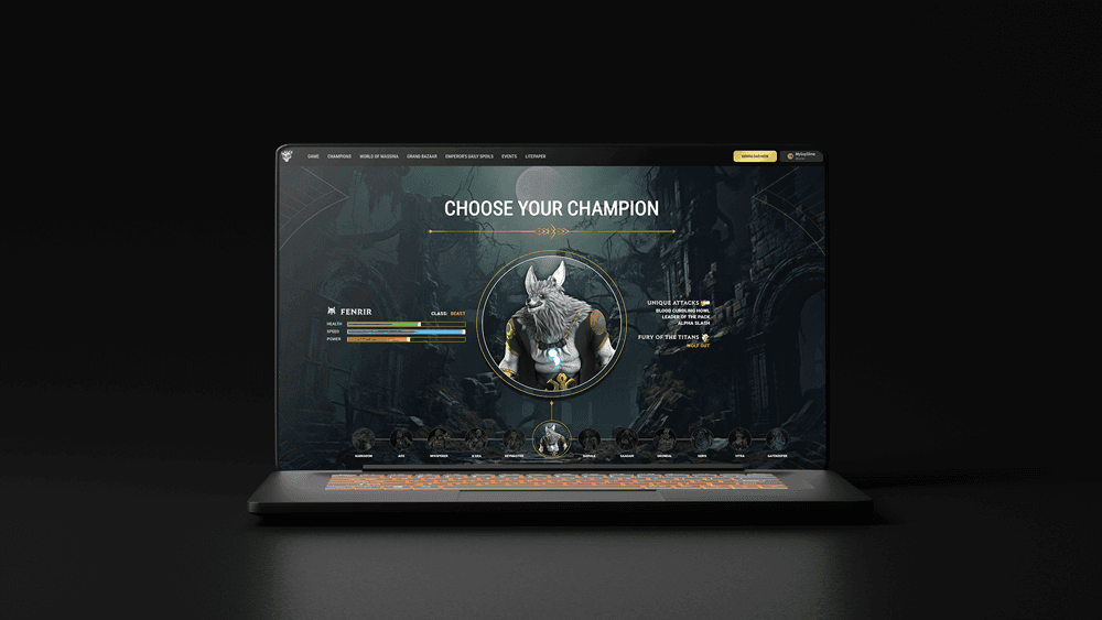 Project showcase laptop mockup