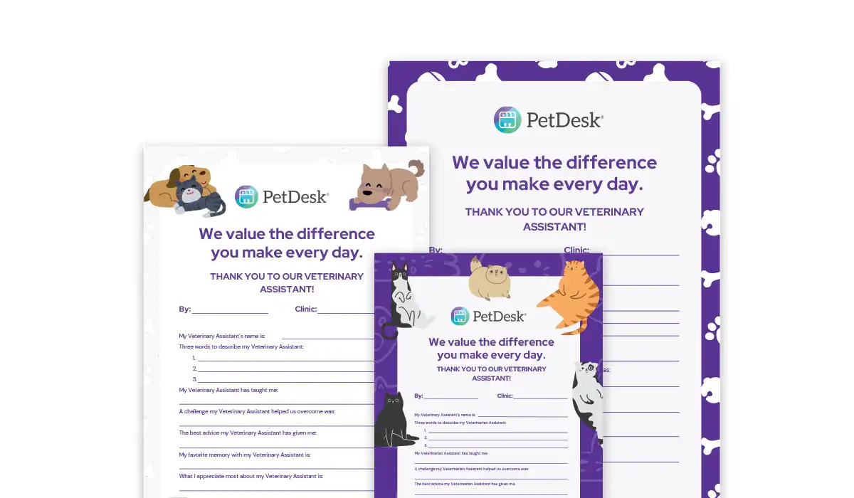 Veterinary assistant week appreciation cards|Veterinary Assistant Appreciation Card