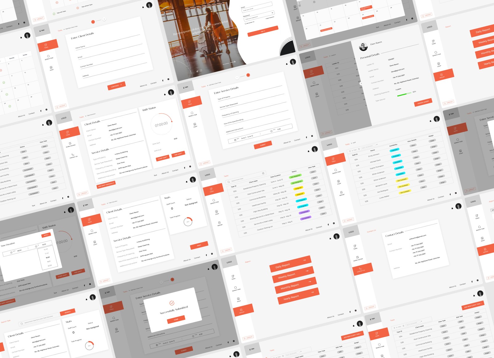 Phone mockup with the app home page