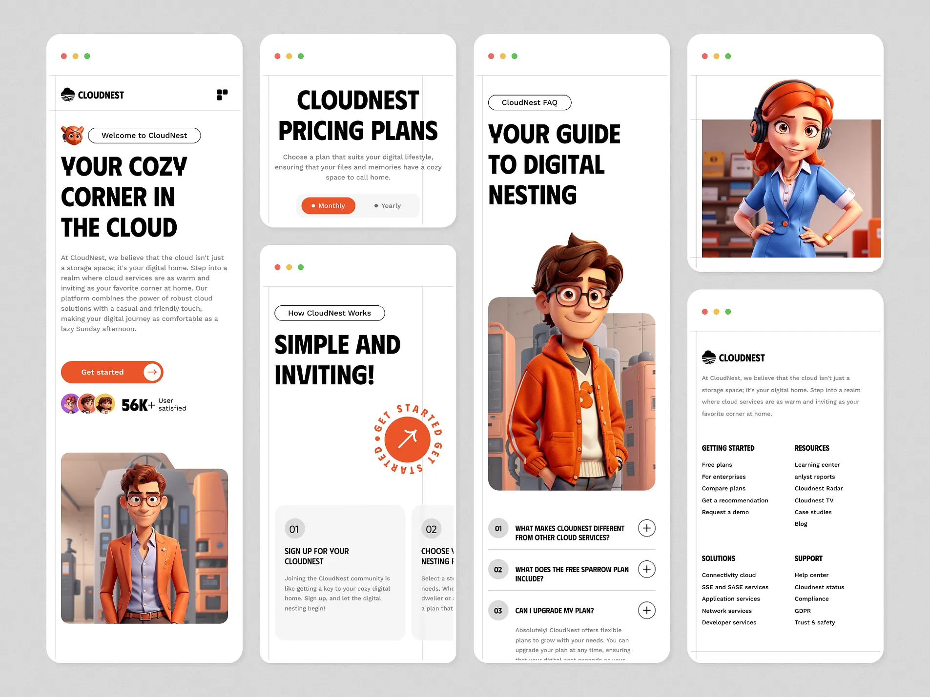 Image of CloudNest Website Design