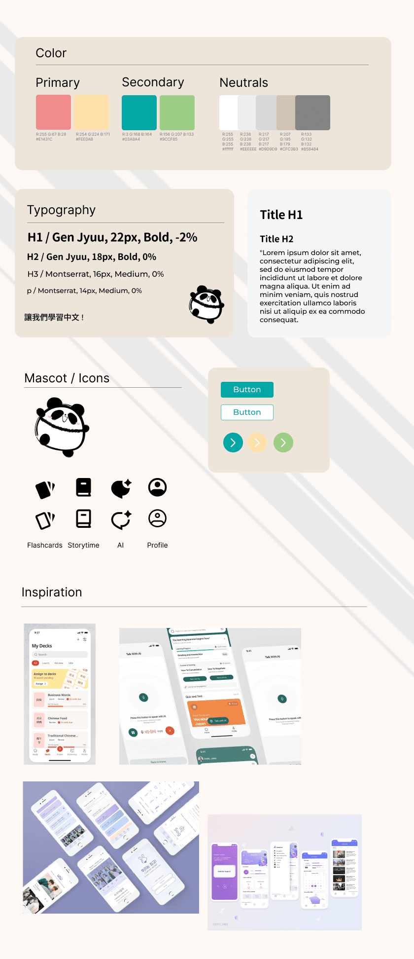 UI style guide for Mando