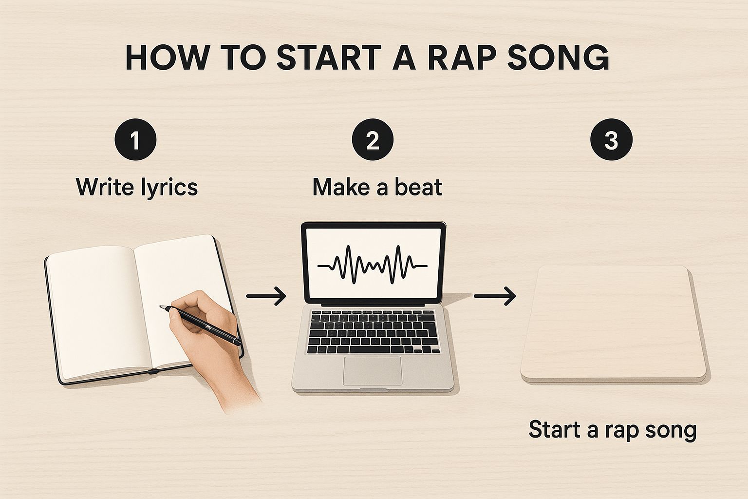 Infographic about how do you make a rap