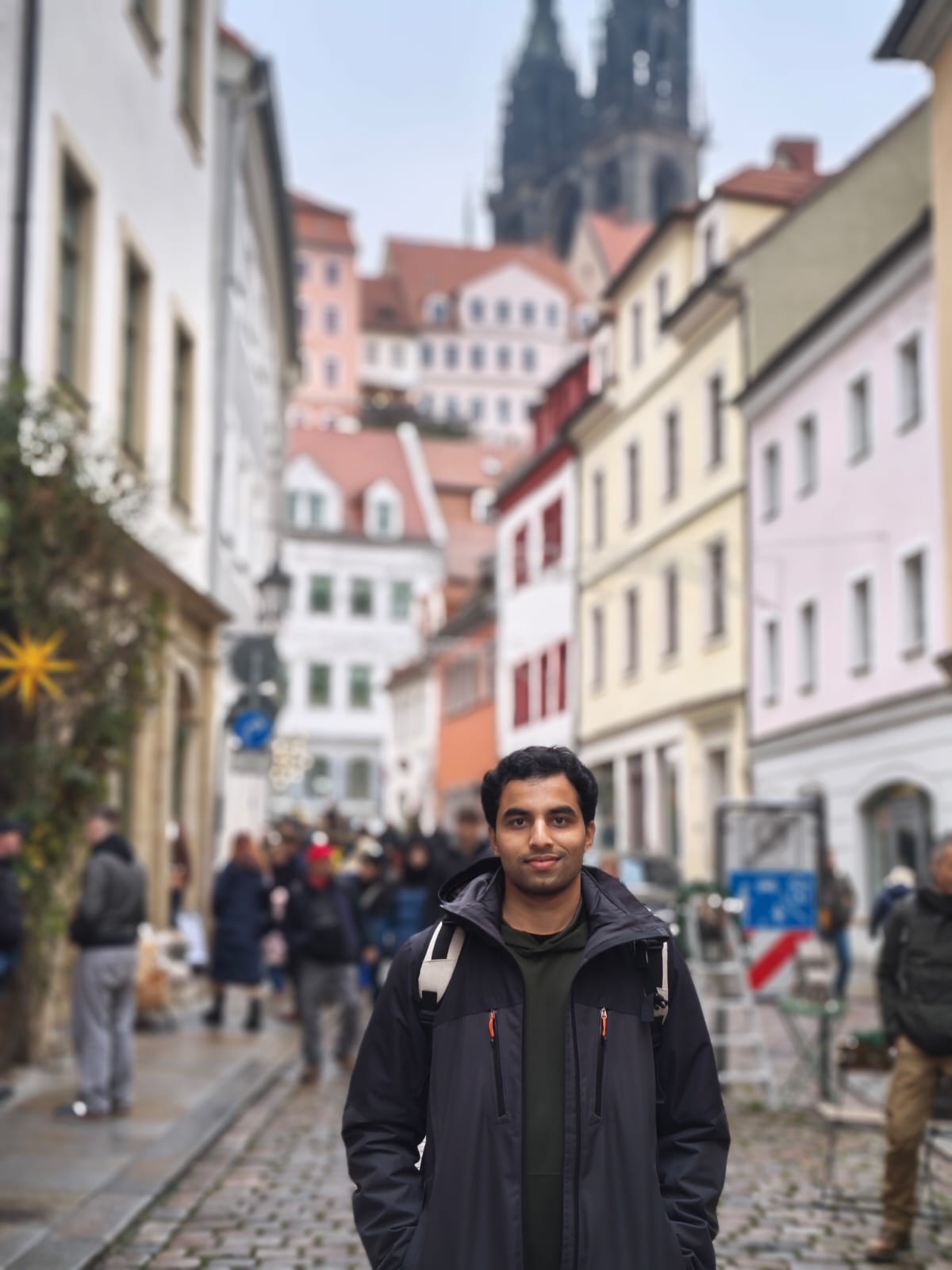 Close-up of a tree stump showing growth rings and a textured brown wood surface.