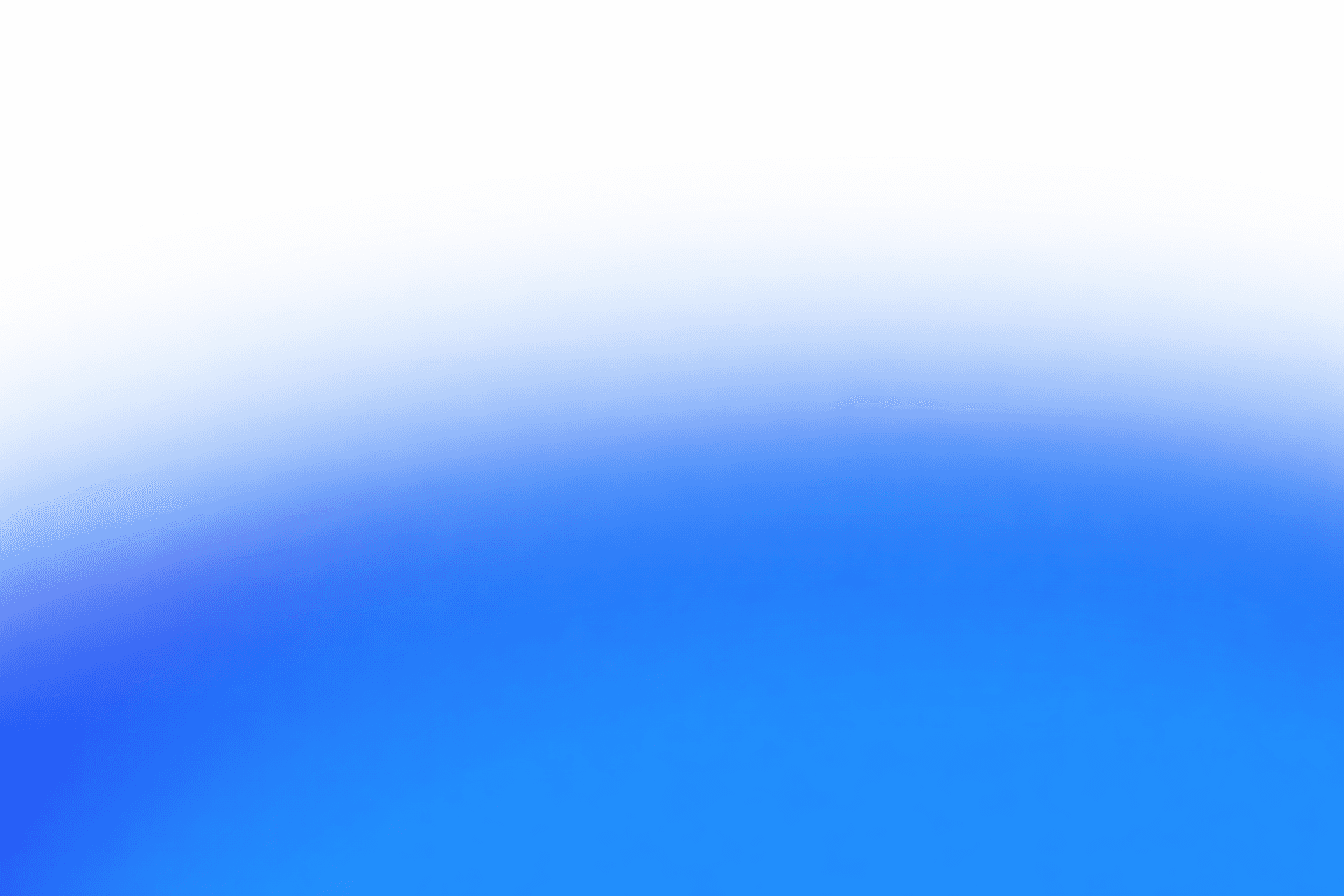 Gradient background transitioning from black to vibrant blue.