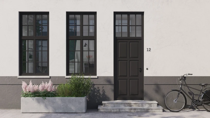 Moderne Eingangstür