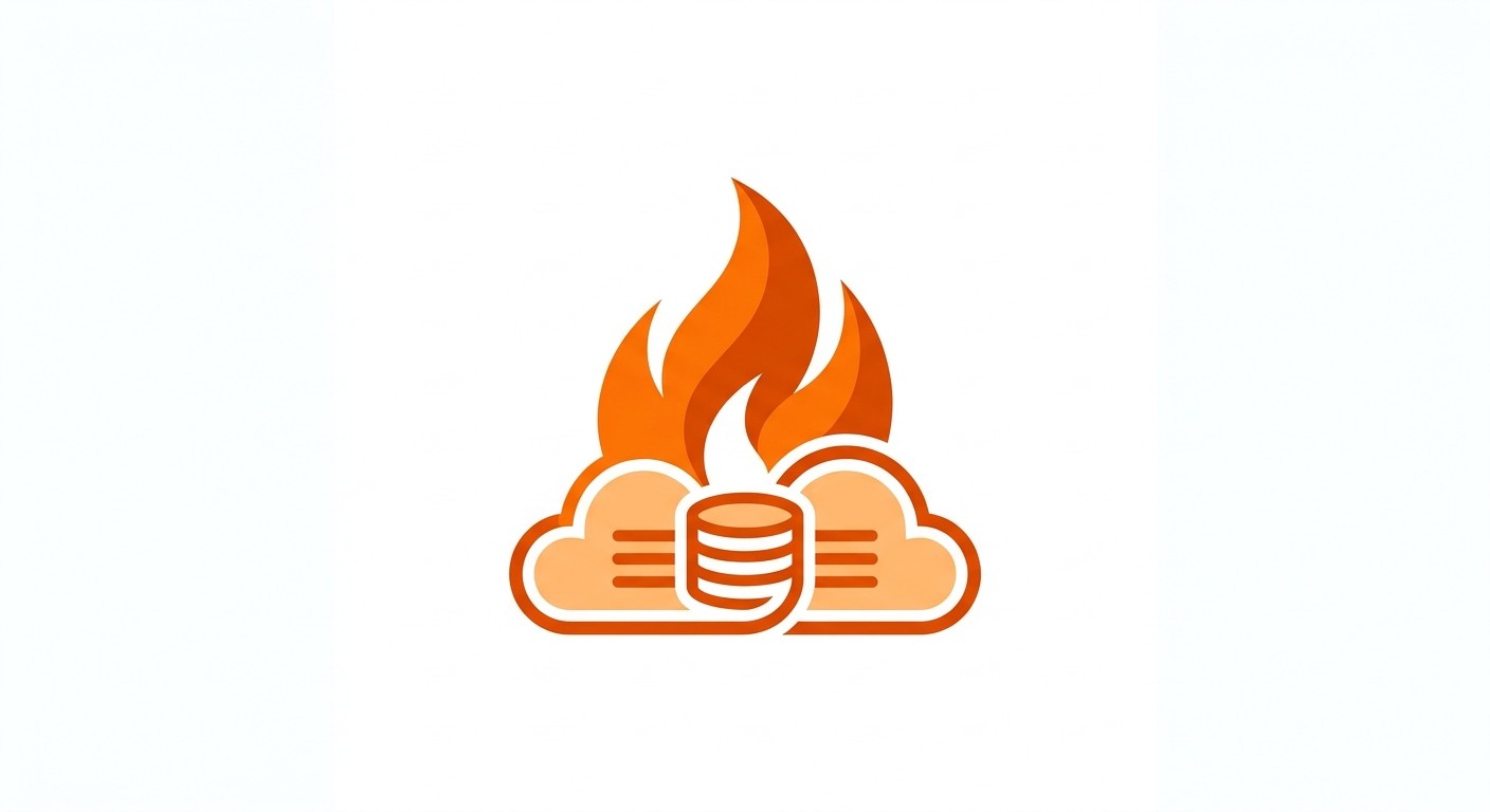 Illustration representing Firebase, Google's backend-as-a-service platform