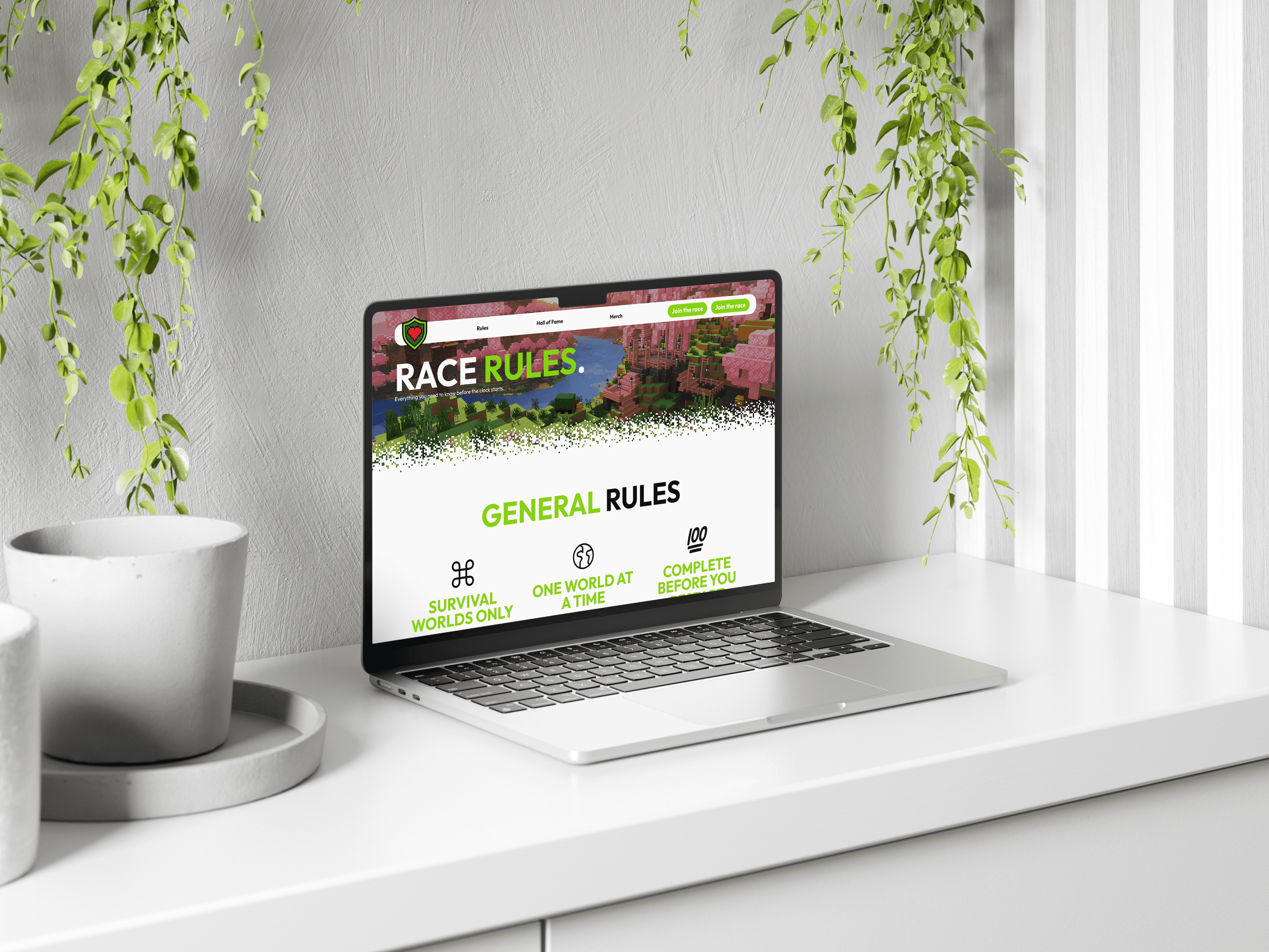 Mockup TGMR Rules Desktop