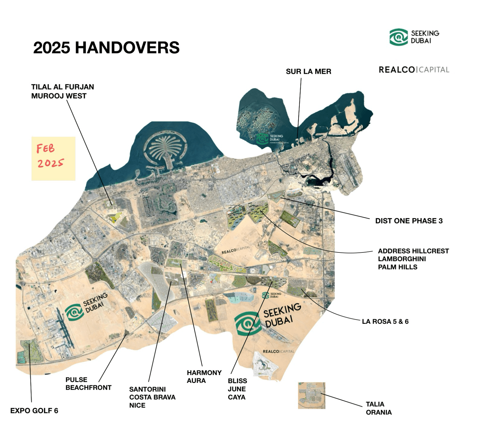 Handovers in 2025 - Seeking Dubai