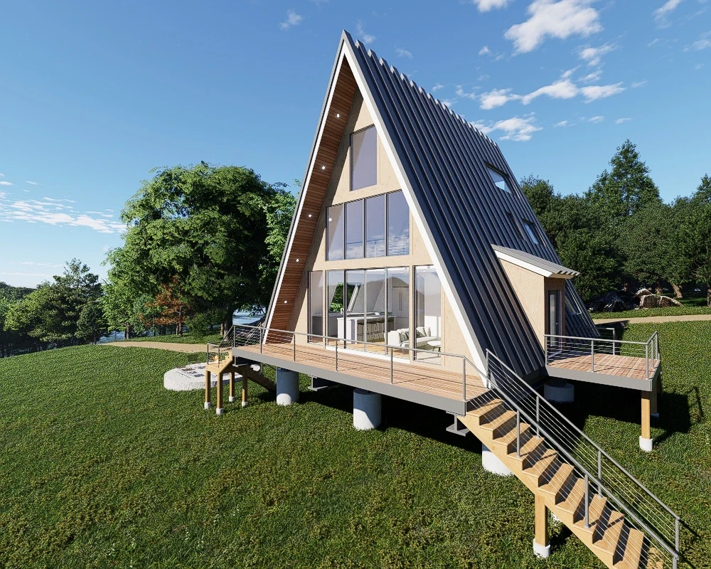 A-Frame building render