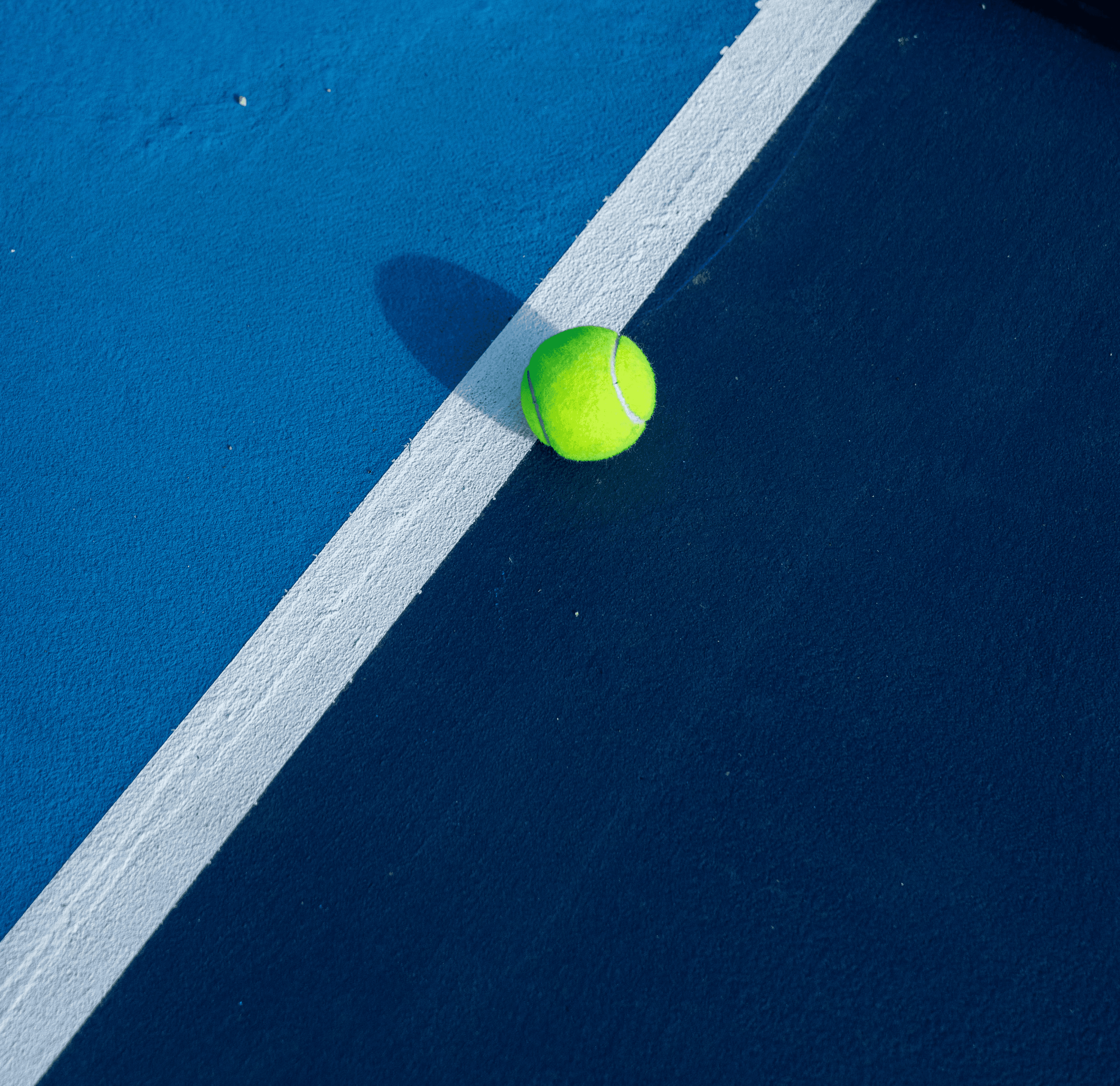 a tennis ball on a court