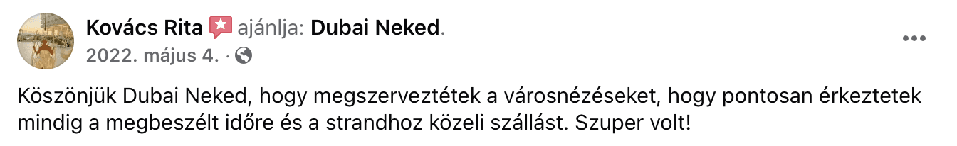 dubai utazás dubaineked vélemények