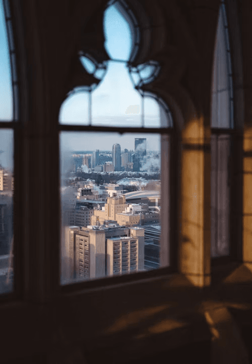 Aerial photography of river