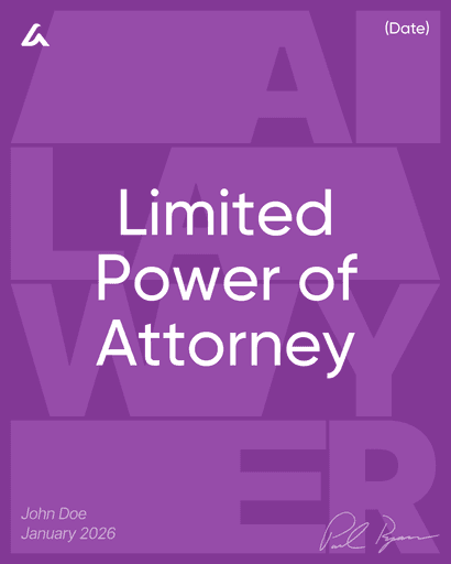Limited Power of Attorney 