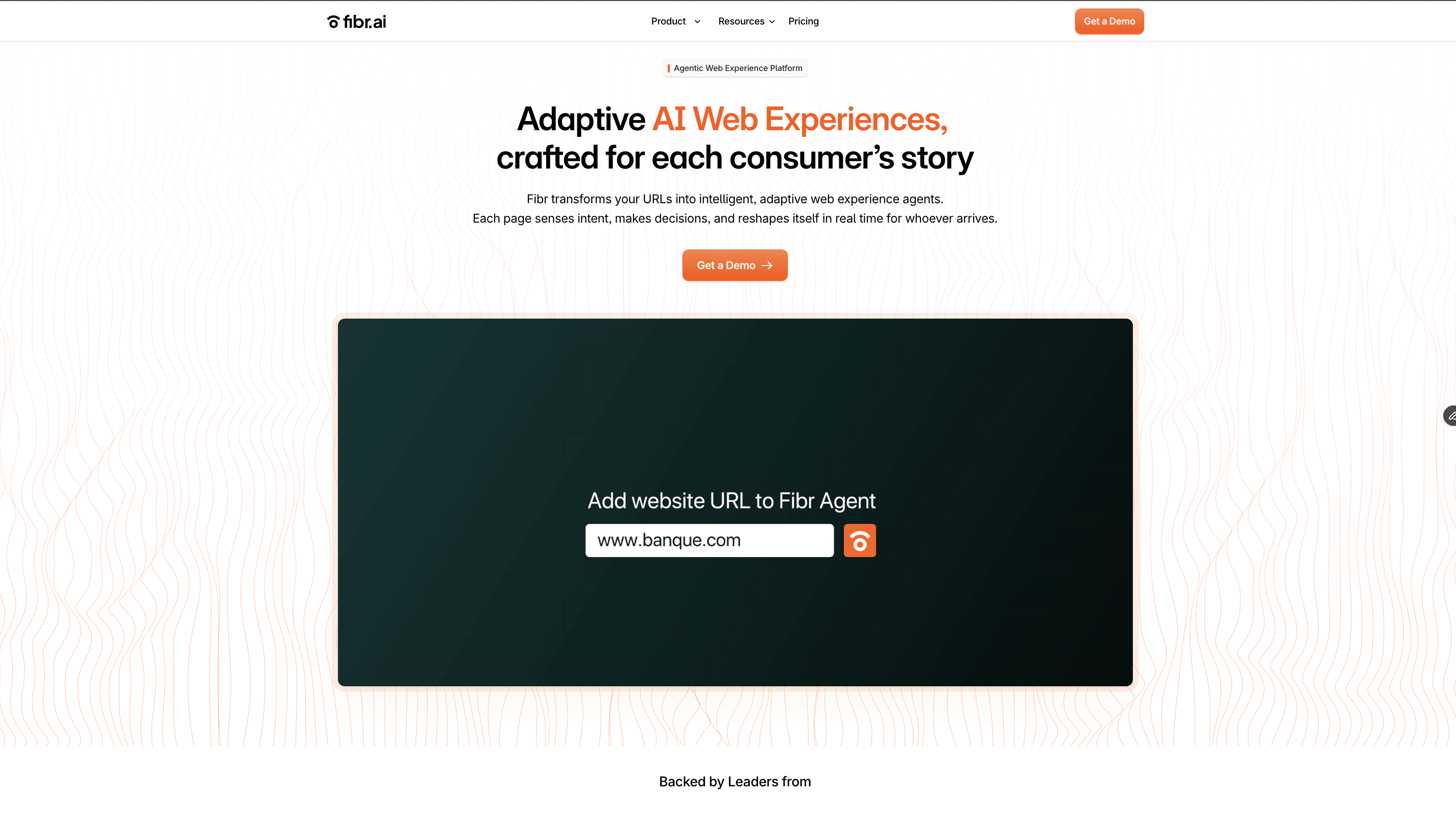 Fibr AI platform for personalized landing page optimization