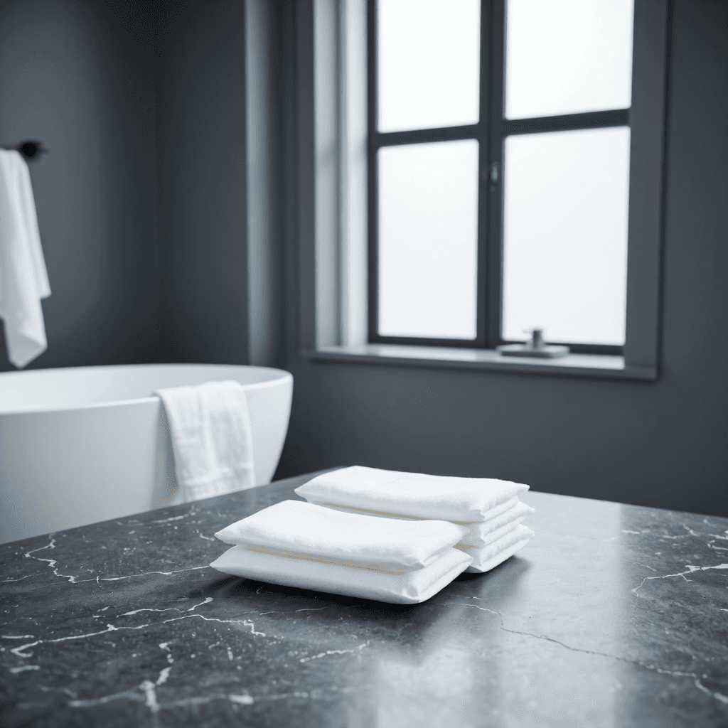 product photography of set of cleansing pads for makeup removal and skin cleansing