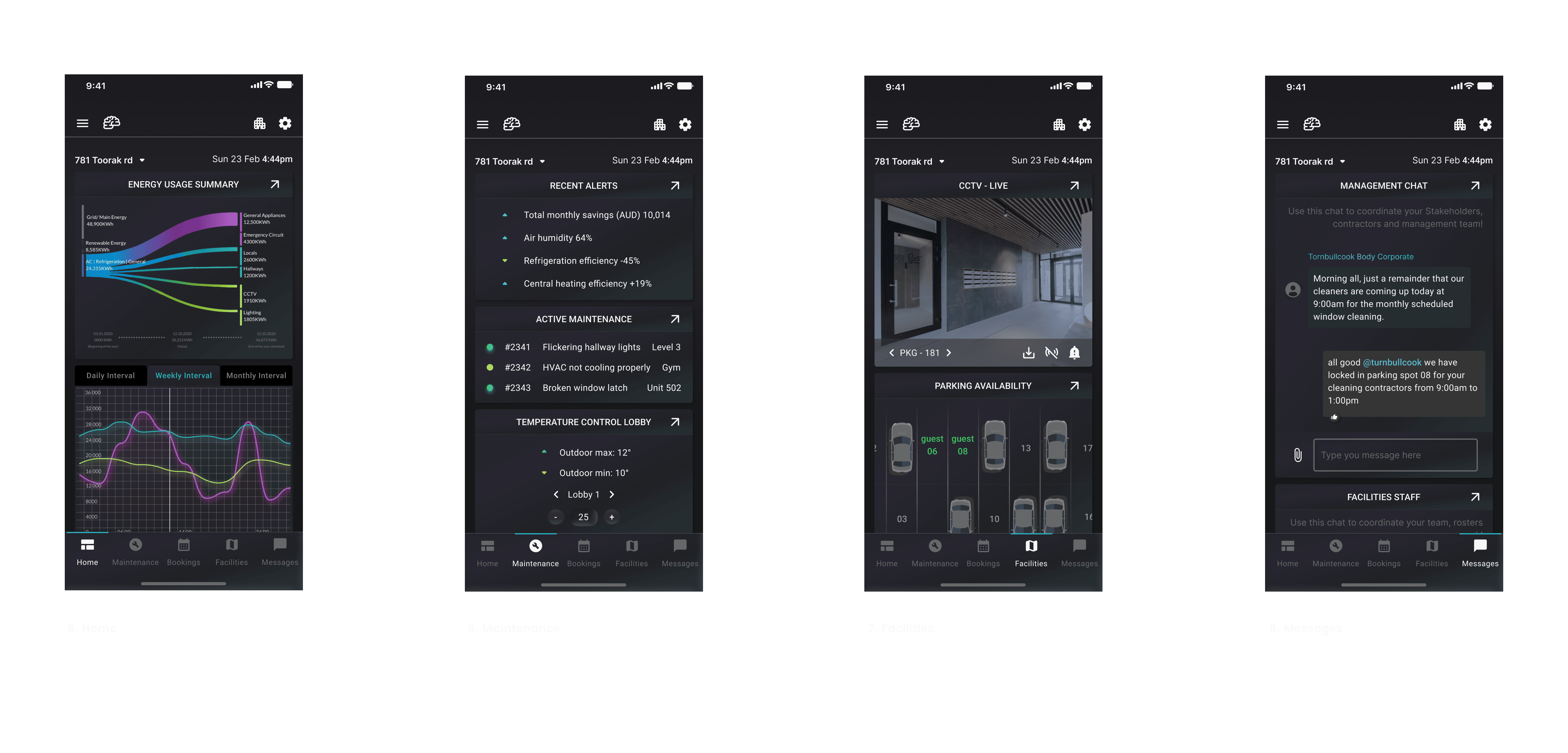 UI - Mobile screens