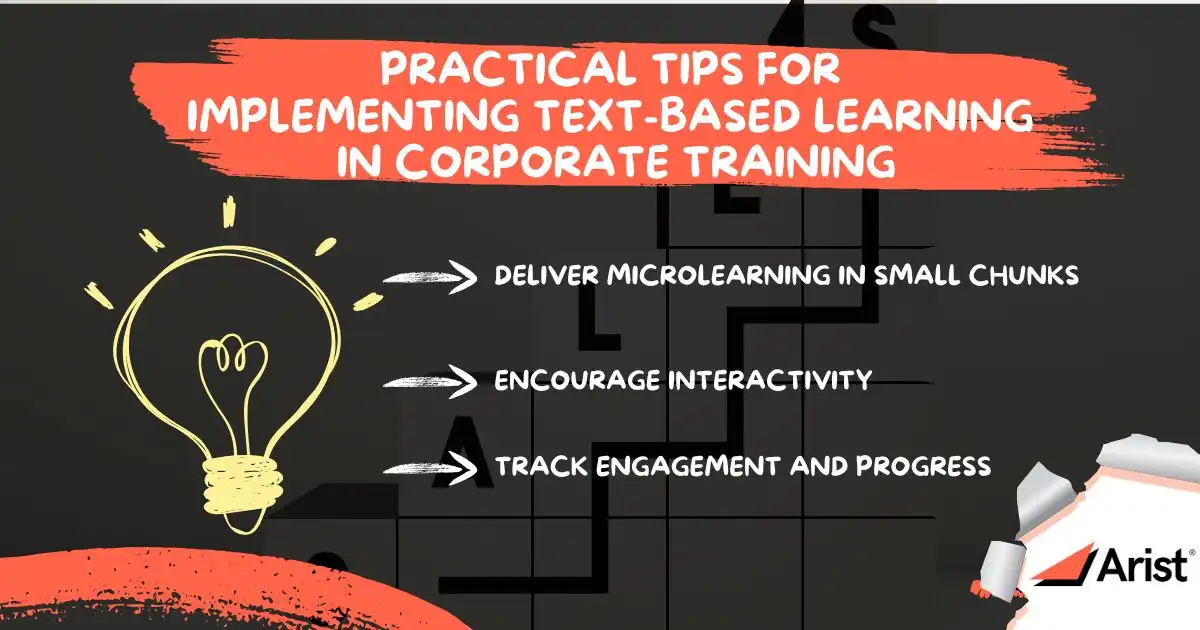 Practical Tips for Implementing Text-Based Learning in Corporate Training