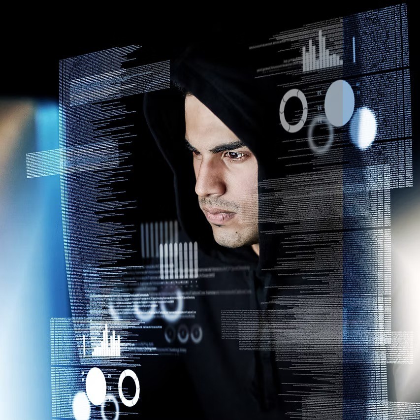 Man Using Laptop