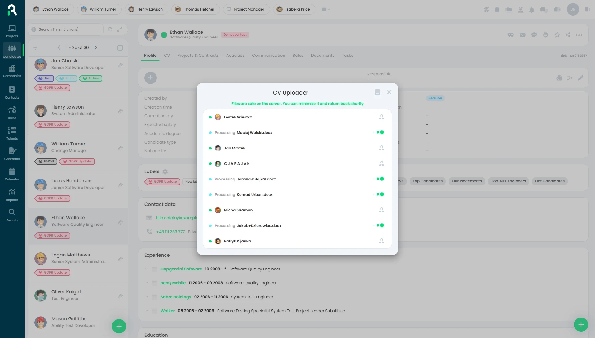 Your data, perfectly organised. No keyboard required.