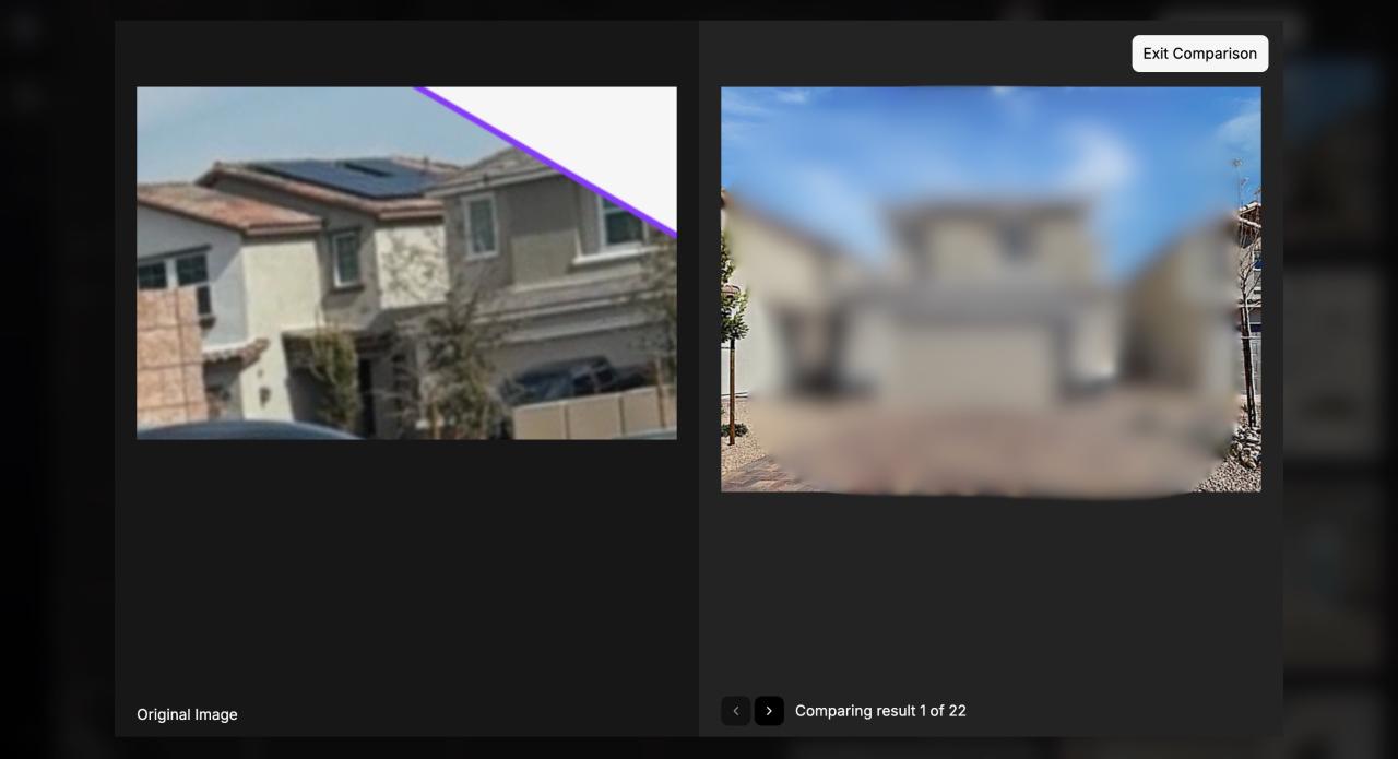 Side-by-side visual match: The fugitive’s photo vs. GeoSpy’s database."