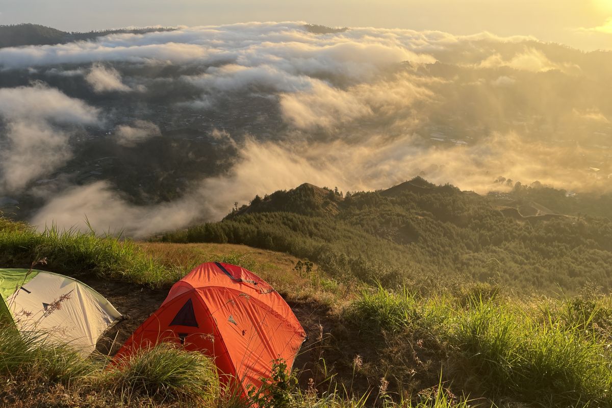 Camping on Mount Batur
