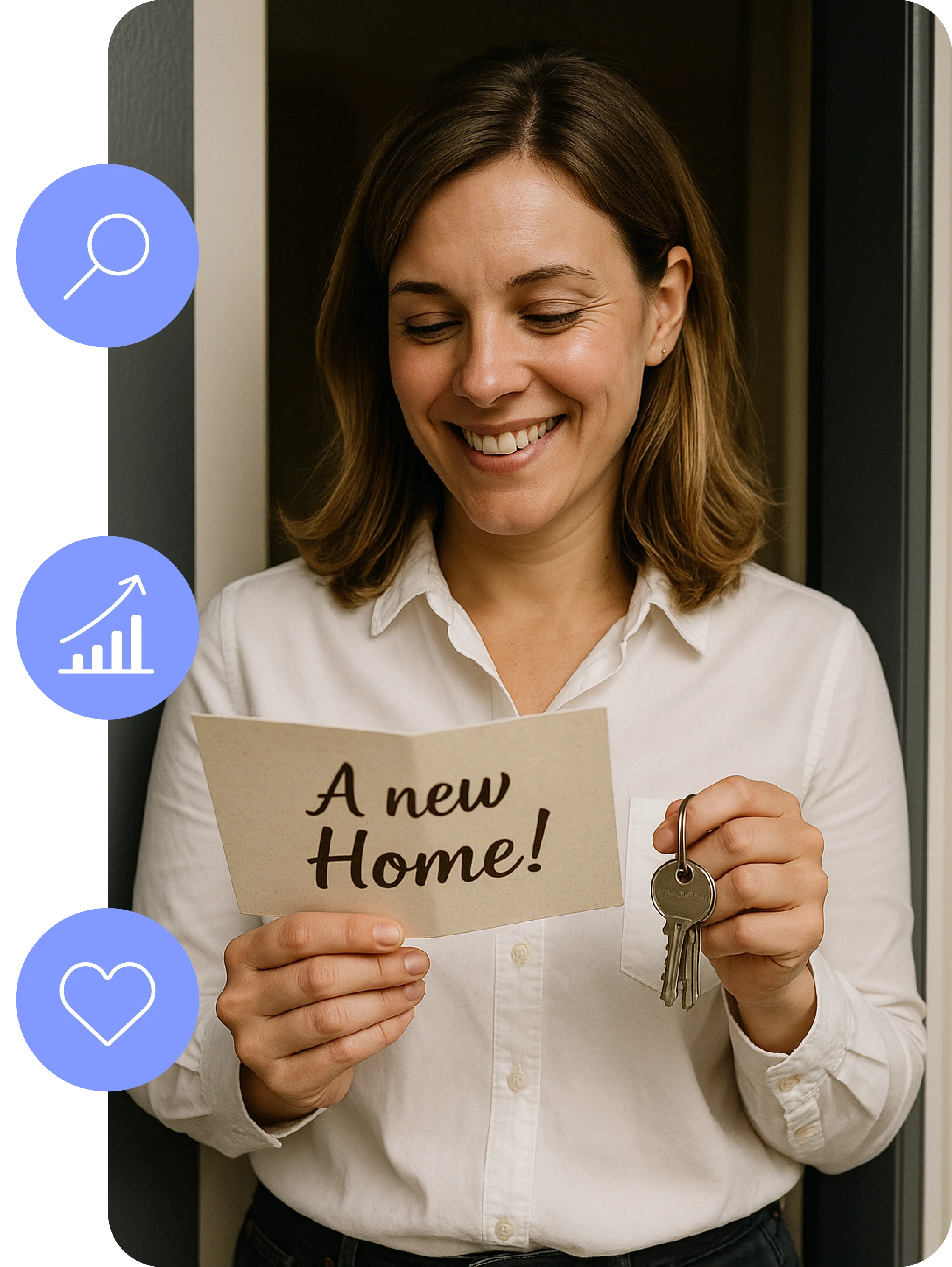 2 photos layered slightly on top of eachother. One shows a stylish man looking at his phone. The other image shows a marketing team discussing information that is layed out on the table in front of them.