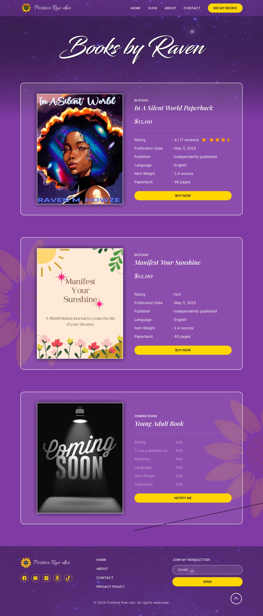 Books Page (Desktop Version)
