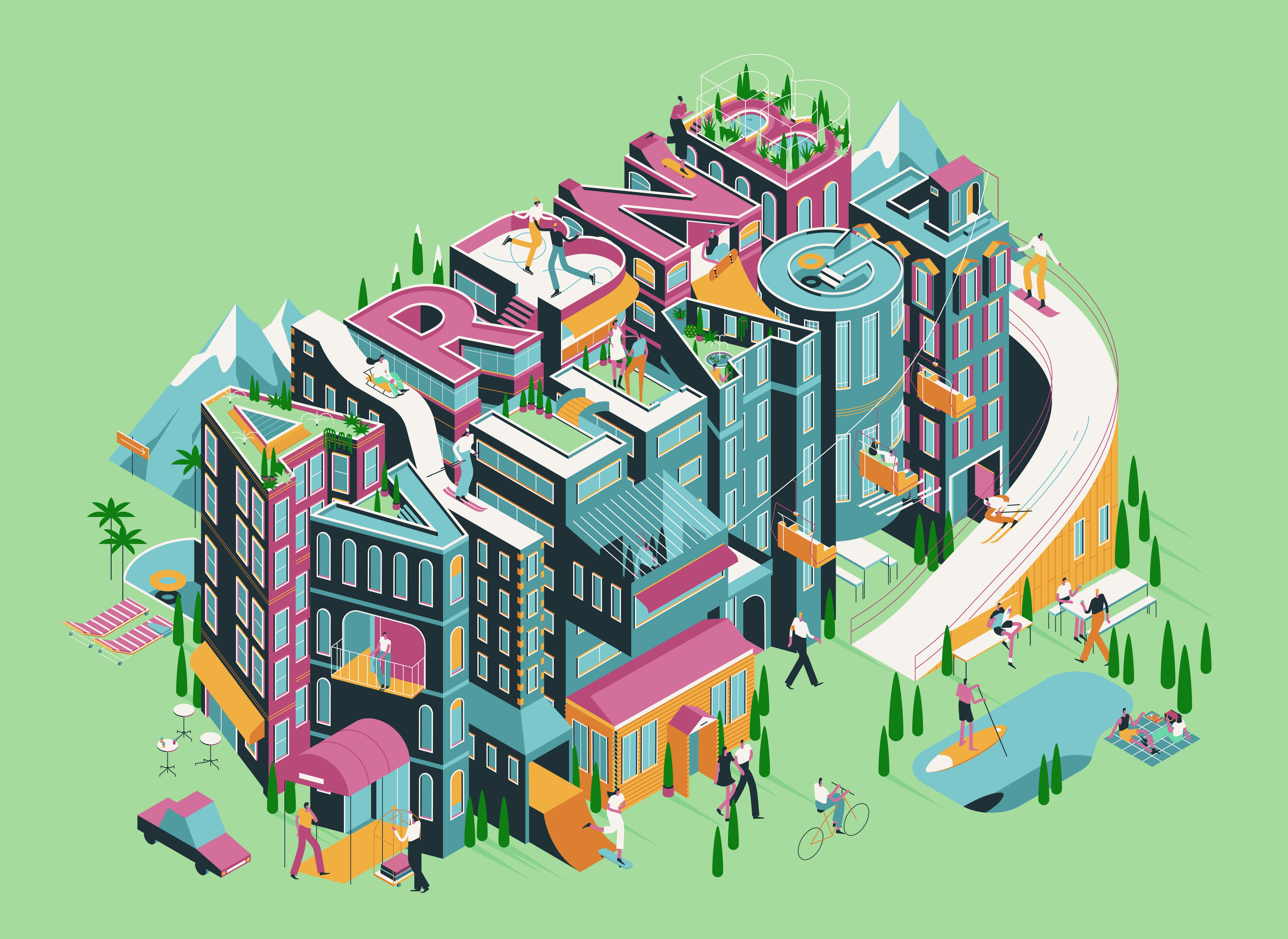 Woman draws on a graphic tablet