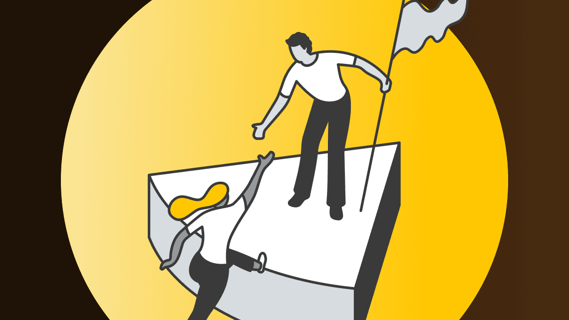 A customer support team member helps a customer