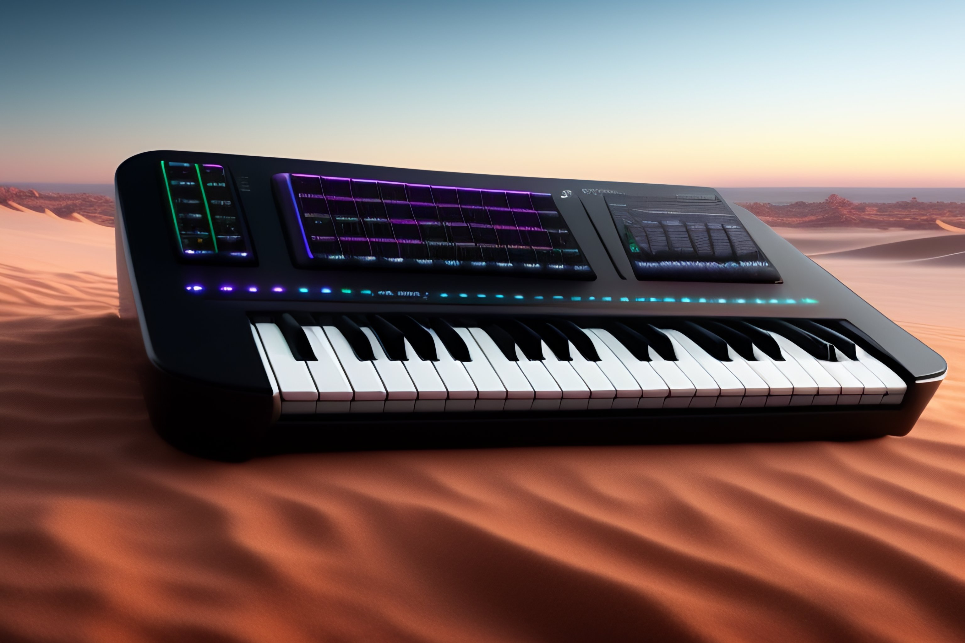 a syntheziser keyboard for instrumental AI composition