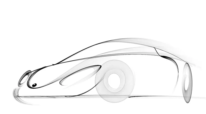 Sketch of a car I made. Just because.