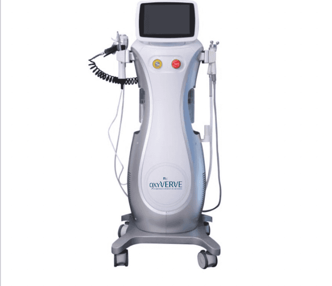 brand logo on facial device med spa branding