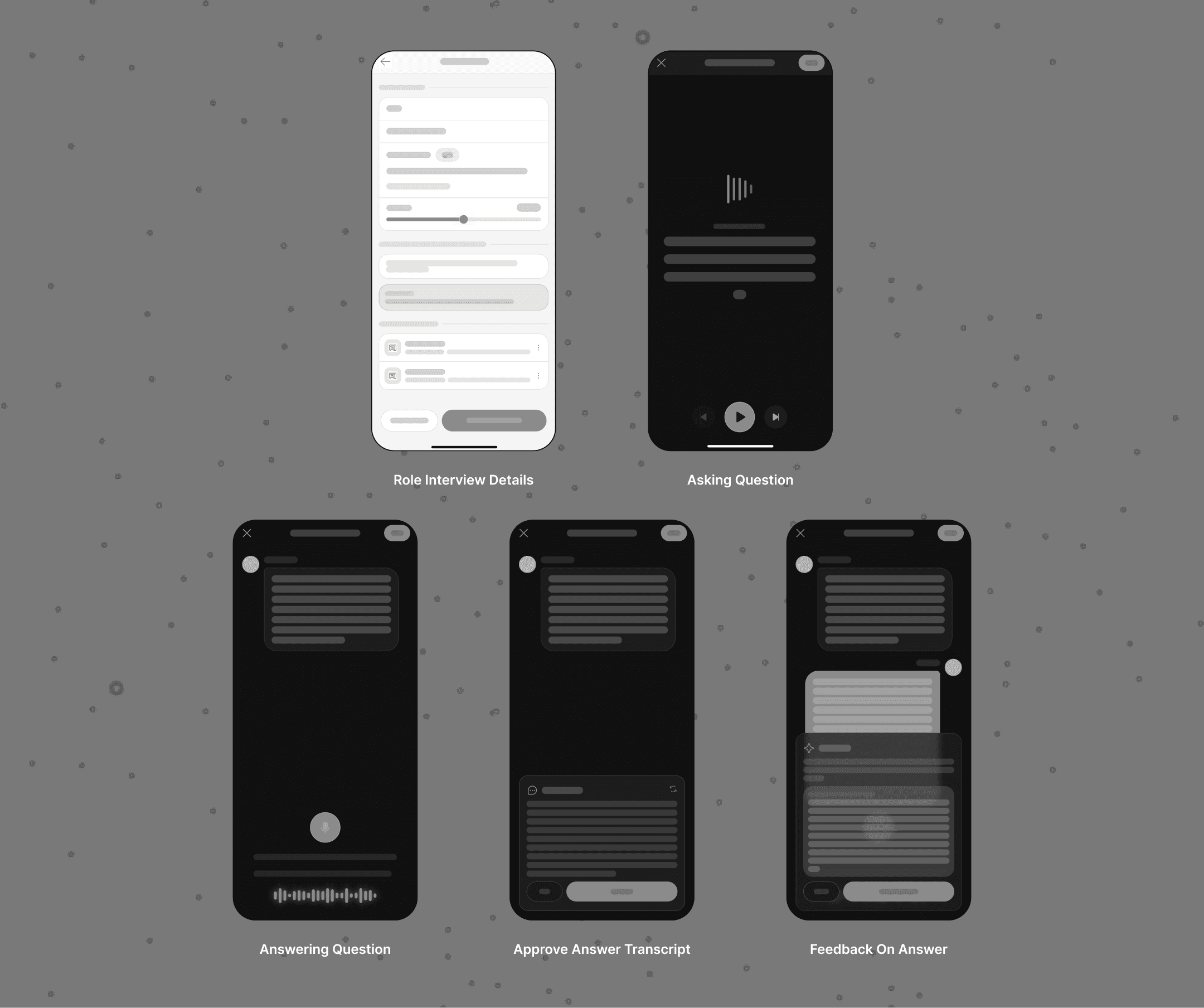 AI Interviewer Wireframes