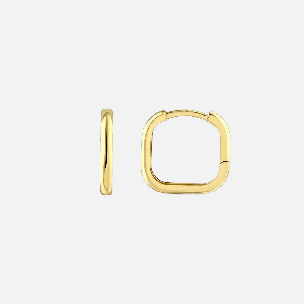 Assos Pırlanta 14 Ayar Altın Halka Küpe 1.90 Gram Özel Tasarım