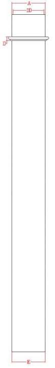 square non tapered column