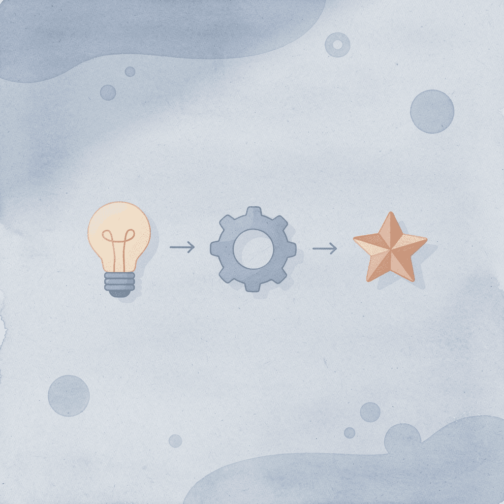 Three icons showing cost savings, speed, and premium branding benefits