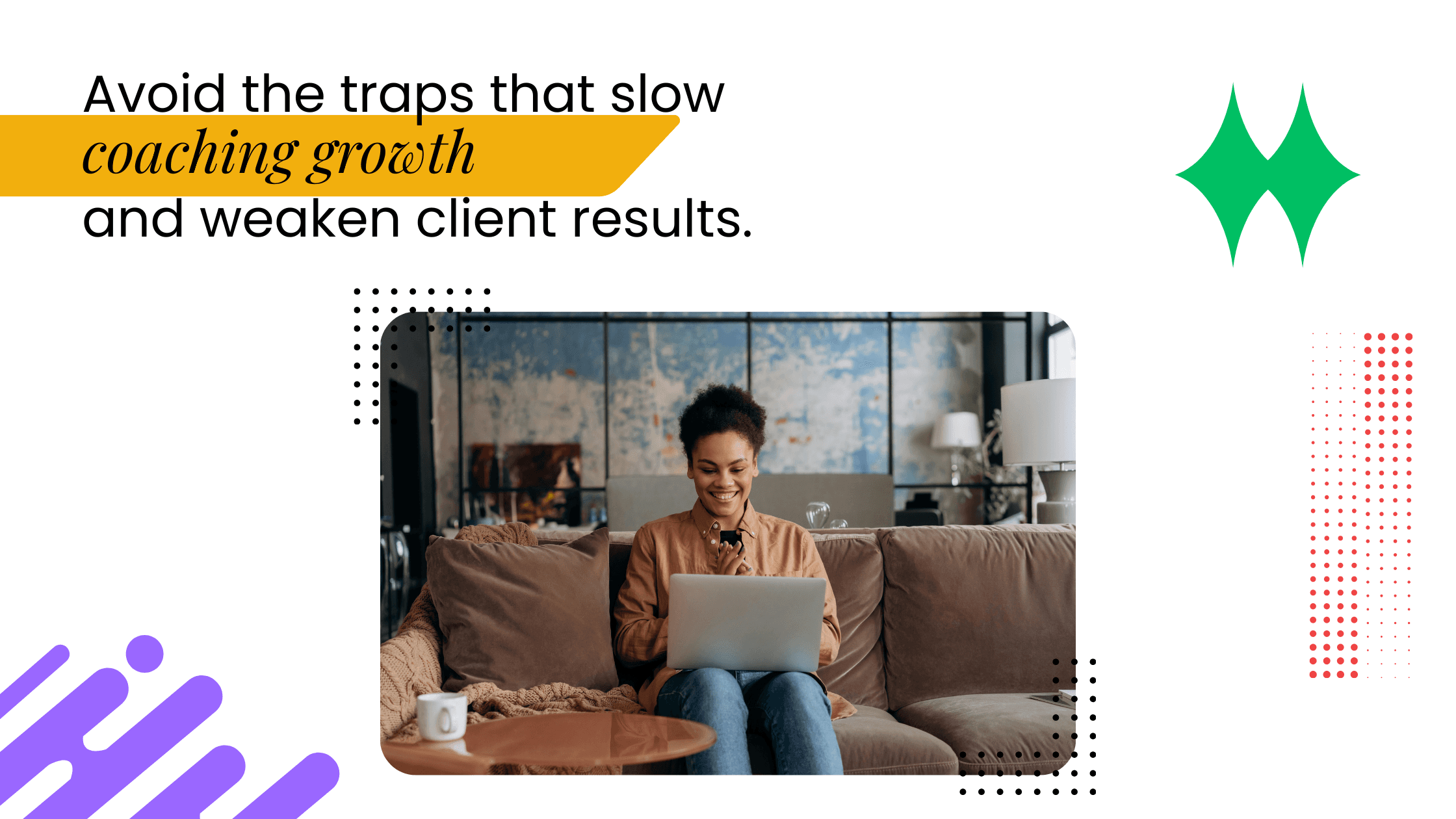 Coach reflecting on common growth mistakes, highlighting traps that slow coaching business growth and weaken client outcomes.