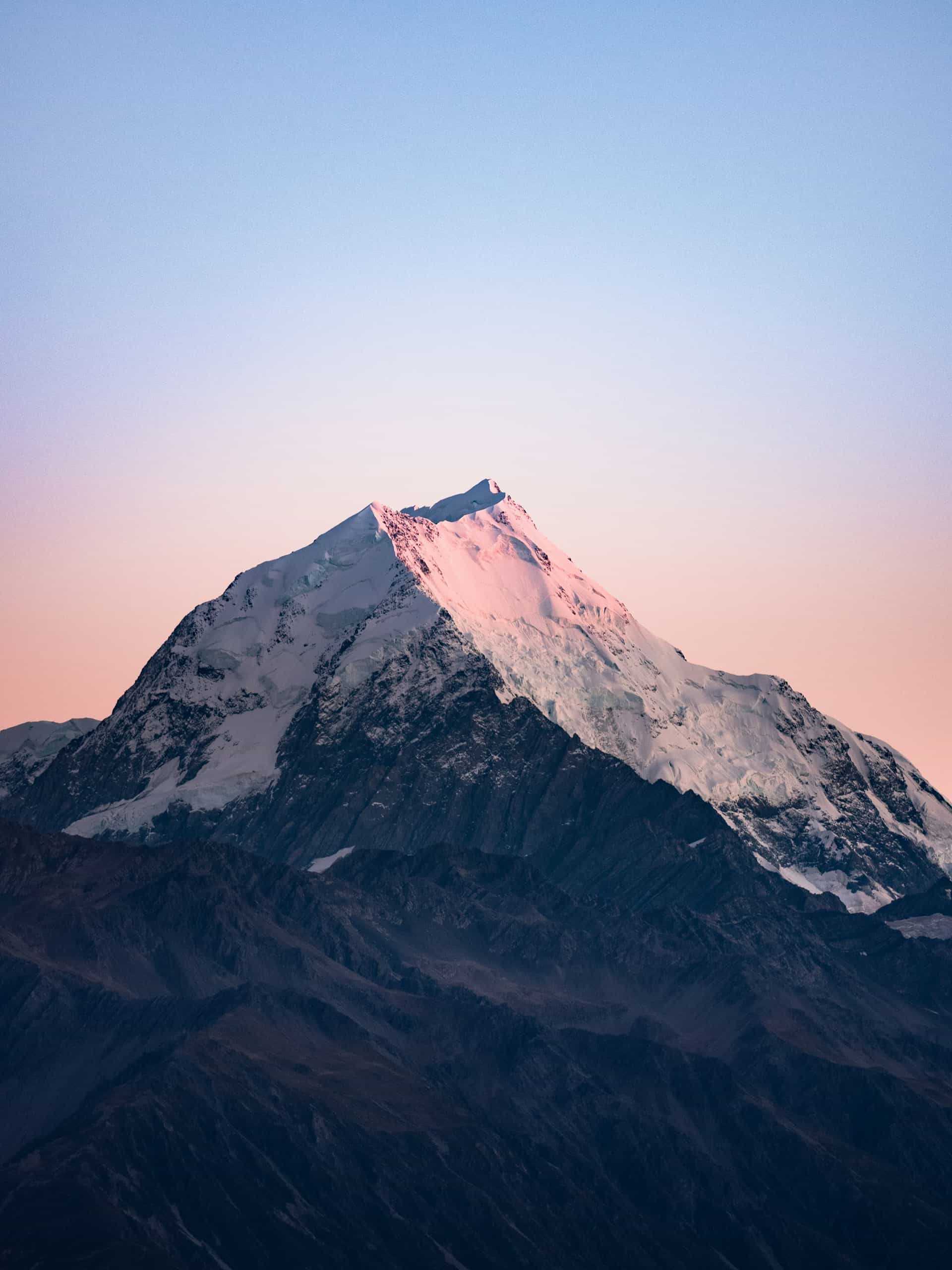Image of a beautiful mauntain in sunset.