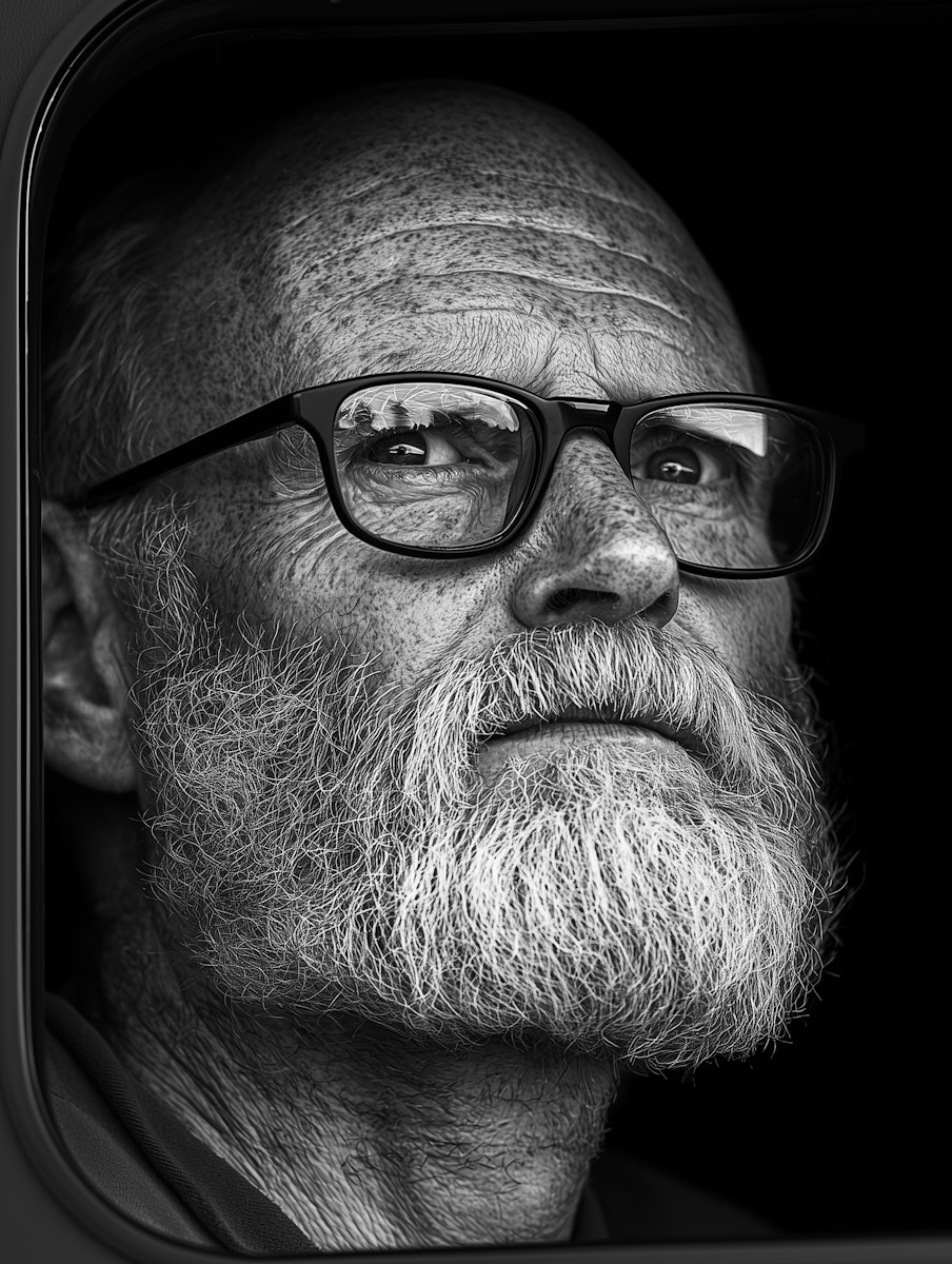 Contemplative Portrait of an Older Man
