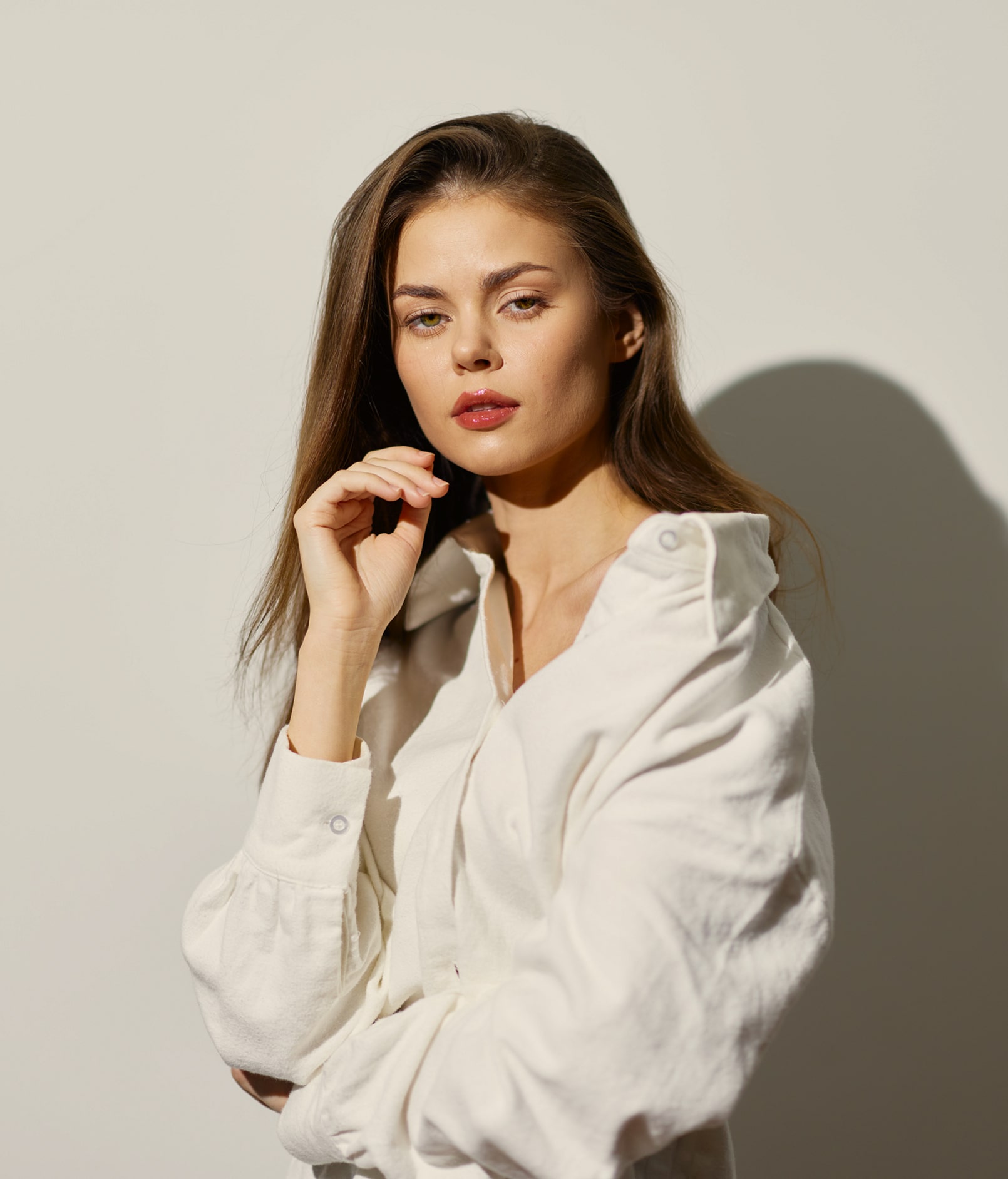 Woman looking at camera