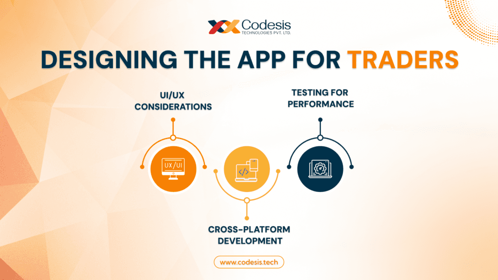 Designing the app for traders