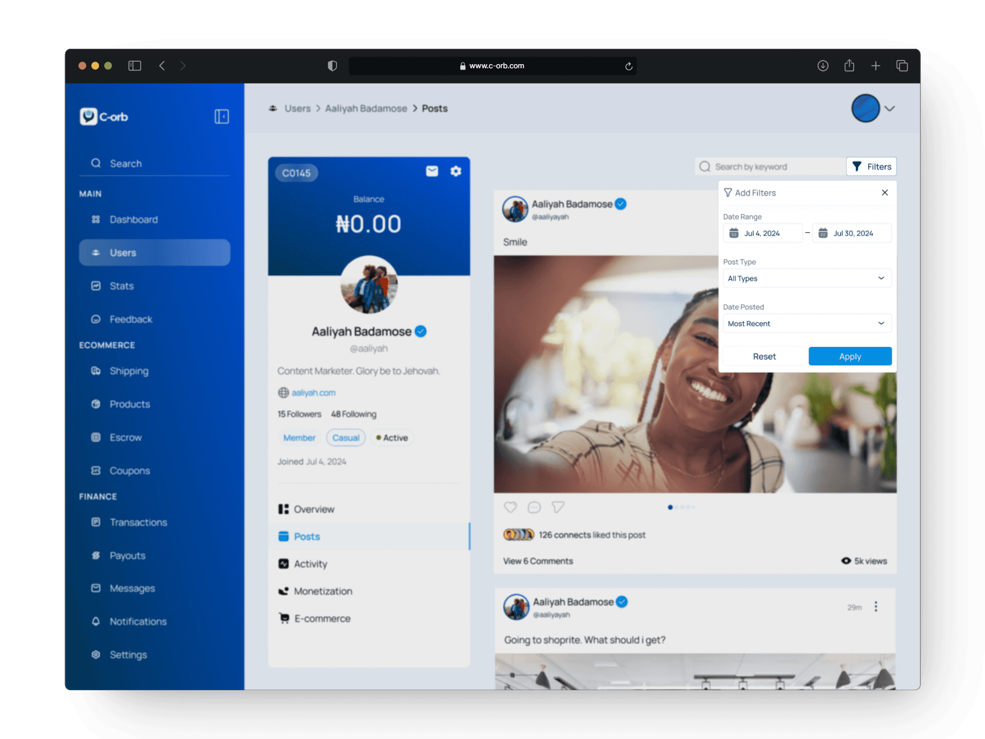 Anthony Jibueze Dashboard Image 2